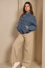 Wide Leg Gaberdin Pants - Image 6