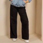 Wide Leg Gaberdin Pants - Image 2