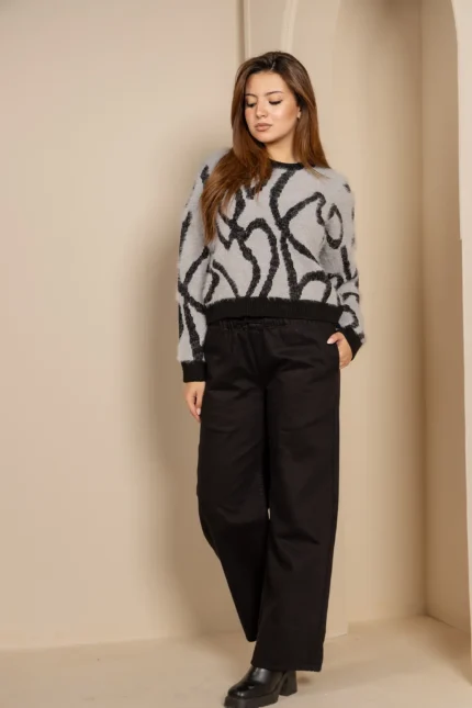 Wide Leg Gaberdin Pants