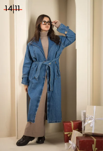 Denim Trench Coat