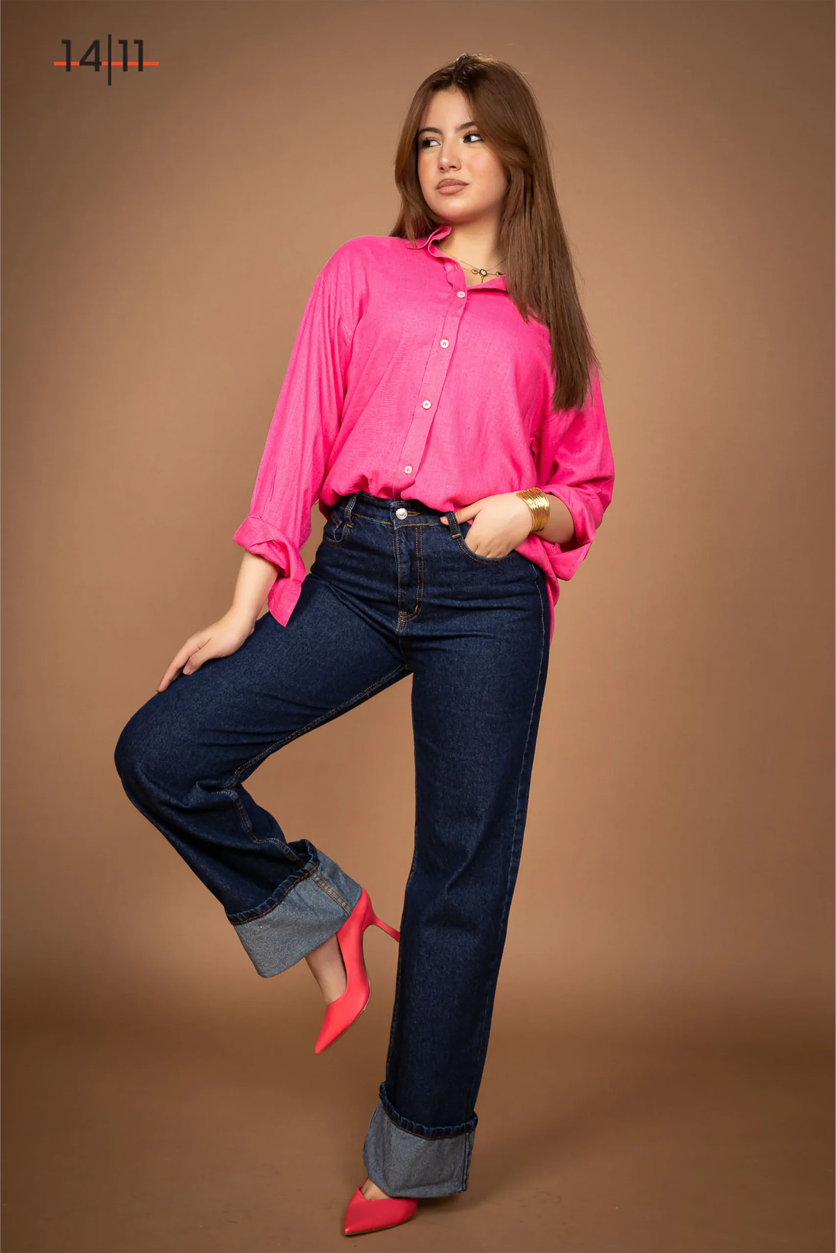 RI789kSE2953 copy Folded Jeans - Image 1